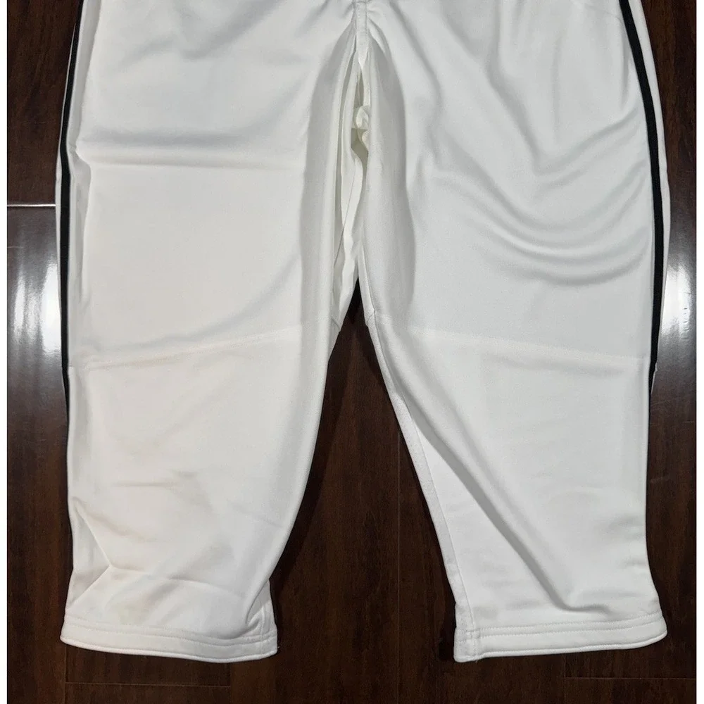 NIKE Vapor Select Team Baseball 3/4 Piped Pants White Men's L *NEW* BQ9021-106